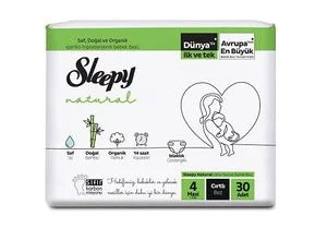 پوشک بچه اسلیپی SLEEPY سایز 4 بسته 30 عددی